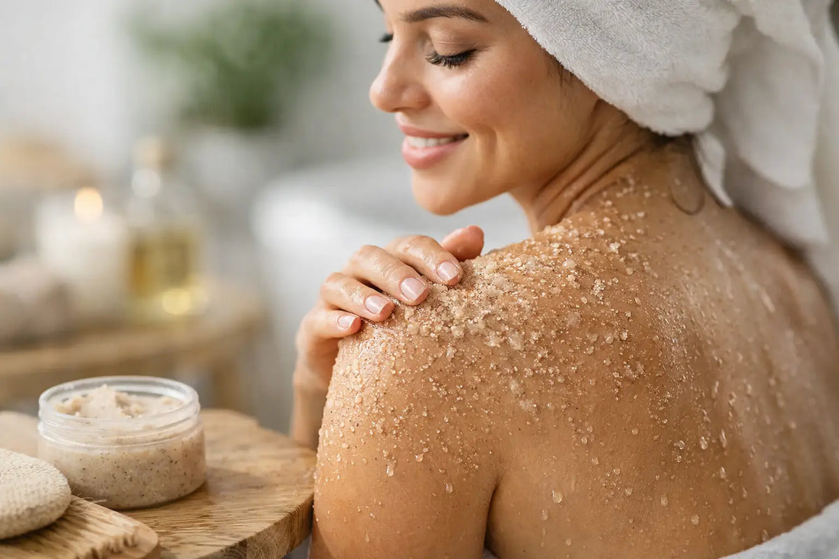 Cómo usar exfoliante corporal correctamente