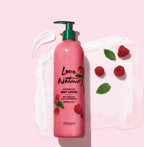 Energía y Suavidad en tu Piel: Descubre la Crema Corporal de Menta y Frambuesa Love Nature de Oriflame
