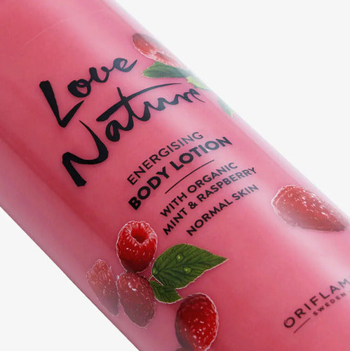 Crema Corporal Menta Y Frambuesa Love Nature Oriflame 500ml Frambuesa