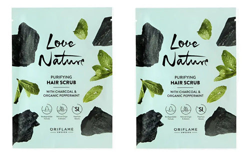 2 Mascarillas Capilares Carbón Y Menta Oriflame 30ml C/u
