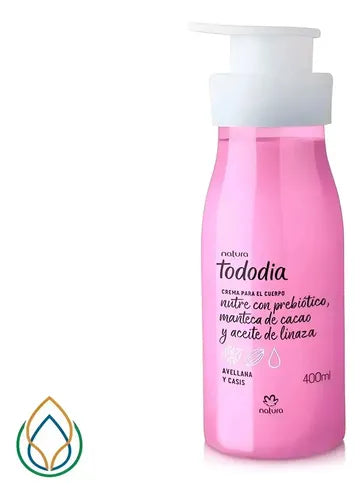 Crema Natura Todo Dia Para El Cuerpo 400 Ml Avellana Y Casis
