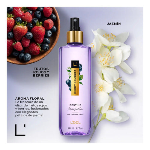 Colonia Destine Marsella Berry Bouquet Para Mujer Lbel 200ml