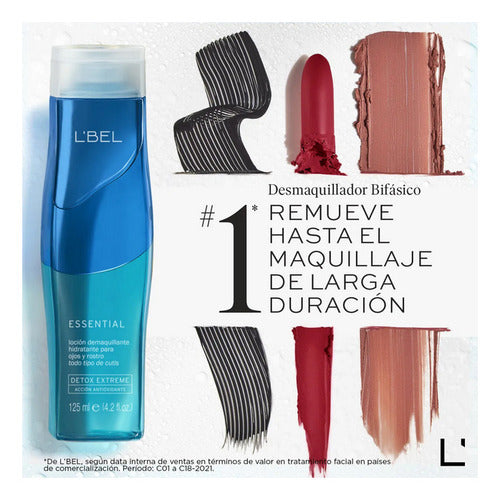 Desmaquillador Bifásico L'bel Essential Acción Hidratante De 125 Ml Para Ojos Y Rostro