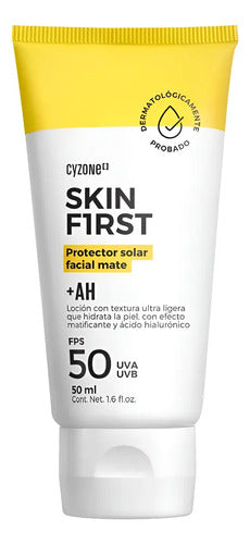 Protector Solar Facial Skin First De Cyzone Con Fps 50 50ml