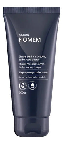 Homem Jabon En Gel 4 En 1 Natura 200g