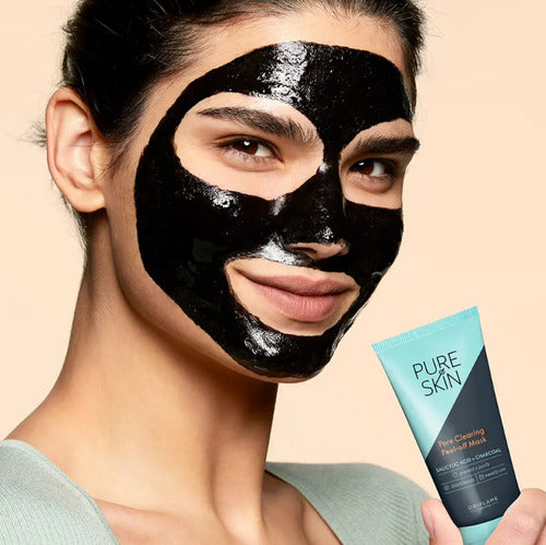 Mascarilla De Carbón Peel-off Pure Skin Oriflame 50ml Todo Tipo De Piel