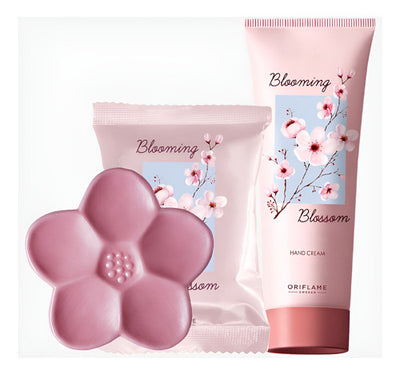Set Blooming Blossom Crema Manos Y Jabón En Barra Oriflame