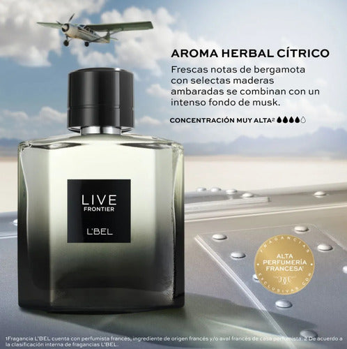 Perfume Live Frontier Para Hombre Lbel 100ml