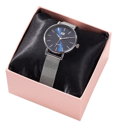Reloj Escape Women's Watch Oriflame Plateado Azul