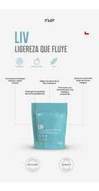 Liv  Fibra + Probióticos En Polvo Fwp Doypack 280 G Manzana Verde