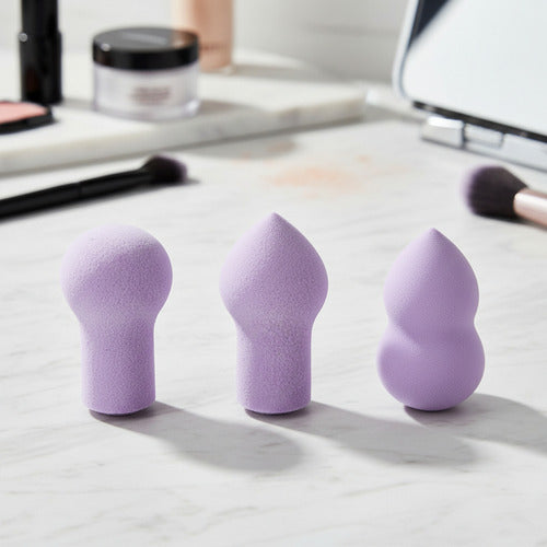Set De 3 Esponjas Para Uñas Nail It Nail Art Oriflame Lila Mini