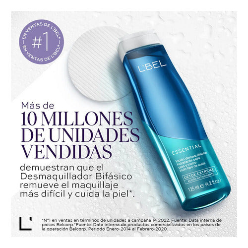 Desmaquillador Bifásico L'bel Essential Acción Hidratante De 125 Ml Para Ojos Y Rostro