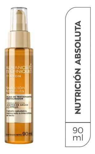 Óleo Restaurador Argán Y Camelia Advance Tech Avon 90ml