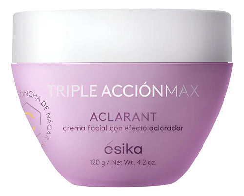 Triple Acción Max Aclarant Crema Facial Ésika 120g Todo Tipo De Piel Día/noche