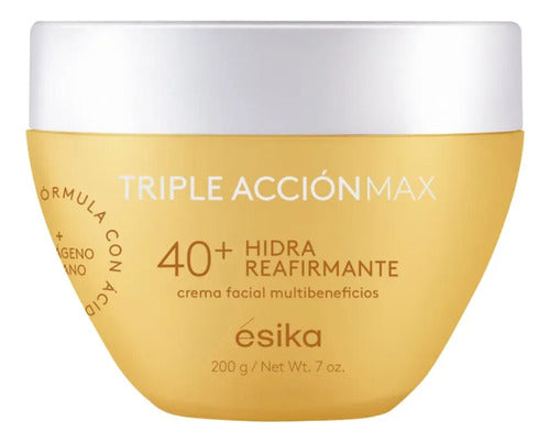 Crema Ésika Hidra Reafirmante 40+ Triple Acción Max 200g Normal Día/noche