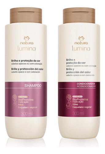 Kit Cabello Lumina Brillo Y Protección Del Color Natura