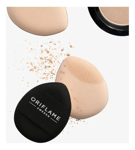 Set 3 Esponjas Reutilizables Maquillaje Finger Puff Oriflame Negro Mini