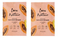 2 Mascarillas Capilares Papaya Smoothie Oriflame 30ml C/u