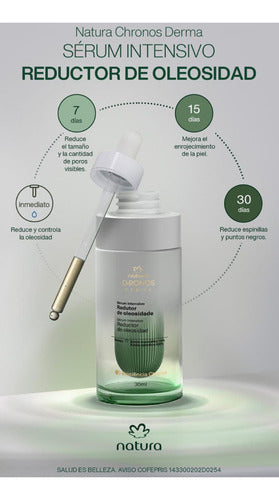 Sérum Intensivo Reductor De Oleosidad Chronos Derma 30ml Grasa Noche