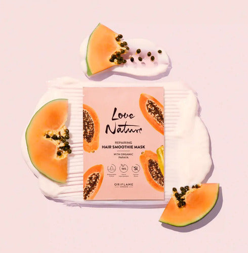 2 Mascarillas Capilares Papaya Smoothie Oriflame 30ml C/u