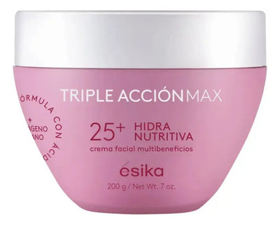 Crema Facial Hidra Nutritiva Triple Acción 25+ Esika 200g Normal Día/noche