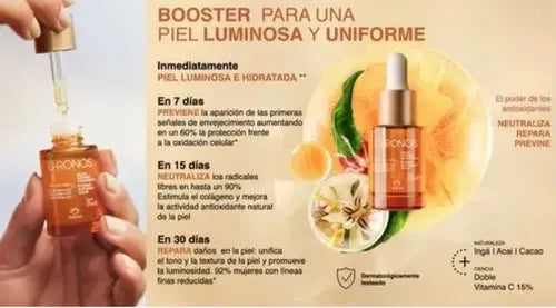 Serum Intensivo Antioxidante Vitamina C Chronos Natura 15ml Todo Tipo De Piel Día/noche