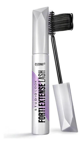 Máscara De Pestañas Studio Look Forti Extense De Cyzone 8g Negro