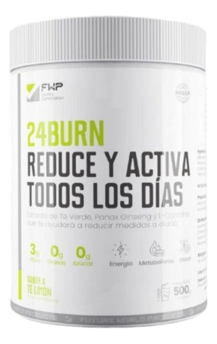 Suplemento En Polvo Fwp 24 Burn 500 G Sabor Limón