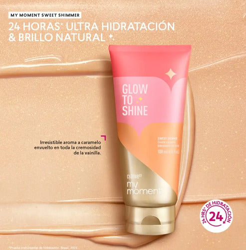 Hidratante Corporal Con Brillo Glow To Shine 180ml Cyzone Caramelo