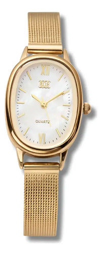 Reloj Mujer Opulence Oriflame Dorado Blanco