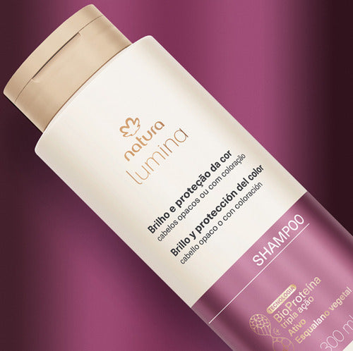 Kit Cabello Lumina Brillo Y Protección Del Color Natura