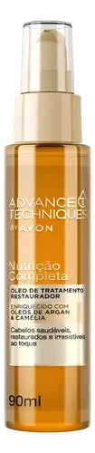 Óleo Restaurador Argán Y Camelia Advance Tech Avon 90ml