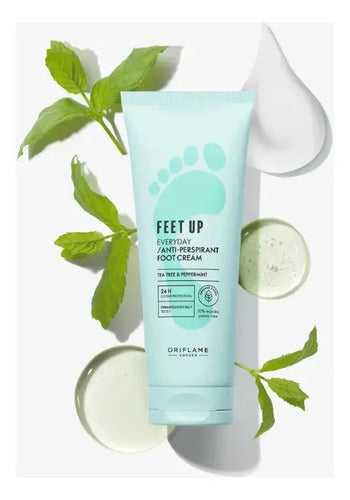 Crema Antitranspirante Feet Up Everyday Oriflame 75ml Árbol De Té