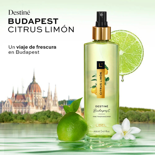 Colonia Destiné Budapest Citrus Limón L'bel 200ml