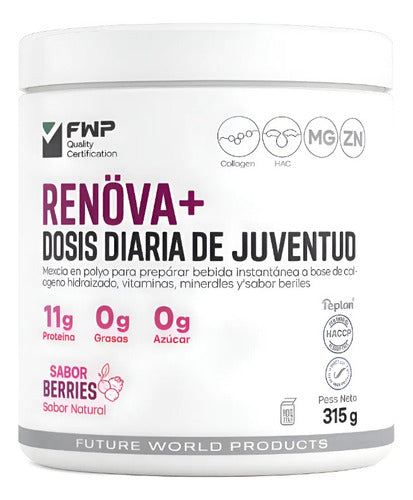 Colágeno Hidrolizado Renova+ De Fwp 315g Berries