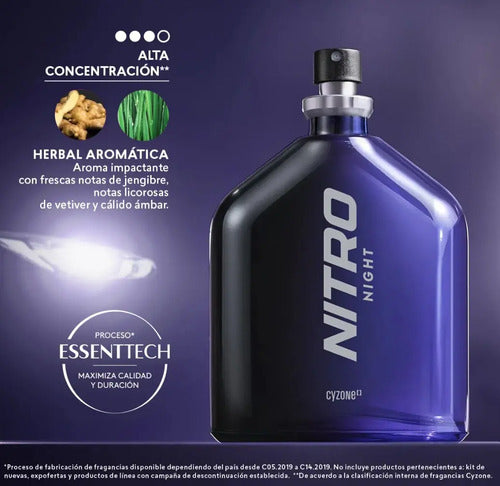 Nitro Night - Eau De Toilette Masculino 100ml - Cyzone