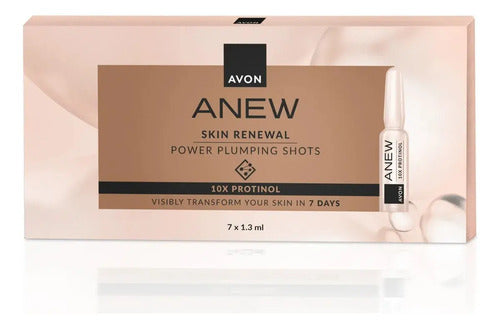 Power Ampollas Concentrado Facial 7 Unidades Anew Avon Normal Día/noche