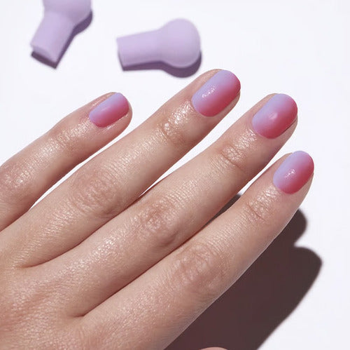 Set De 3 Esponjas Para Uñas Nail It Nail Art Oriflame Lila Mini