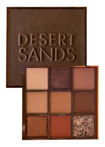 Paleta Sombras Ojos Farmasi Oasis Collection 9 Tonos Mate Brillante Desert Sands
