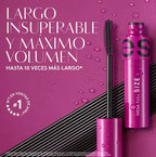 Máscara De Pestañas Mega Full Size Ésika Larga Duración 8g Negro