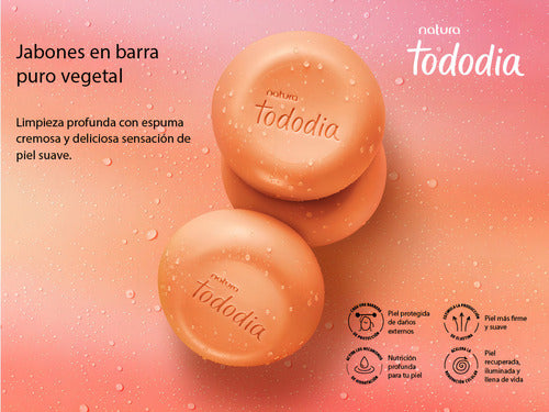 Jabones En Barra Mango Rosa Y Agua De Coco Natura 90g X5