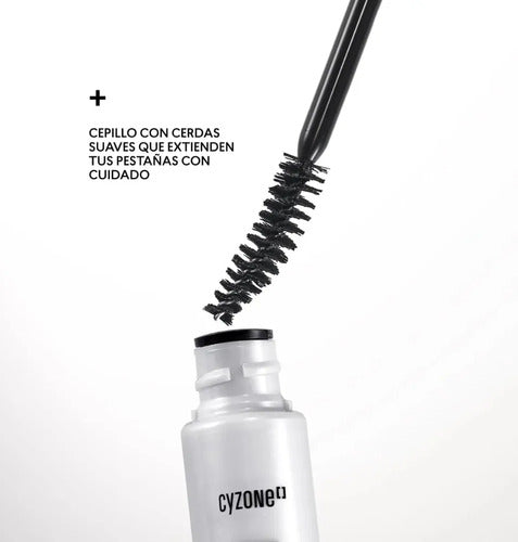 Máscara De Pestañas Studio Look Forti Extense De Cyzone 8g Negro