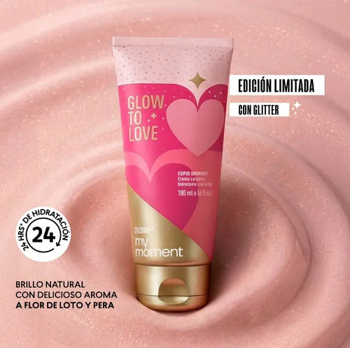 Crema Corporal Hidratante Glow To Love Ed. Ltda Cyzone 180ml Flor De Loto
