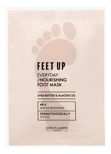 Mascarilla Nutritiva Feet Up Everyday Oriflame 20ml Almendras