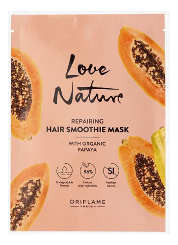 2 Mascarillas Capilares Papaya Smoothie Oriflame 30ml C/u