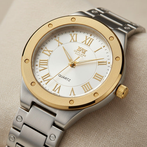 Oriflame Reloj Metro Mujer Plateado Blanco