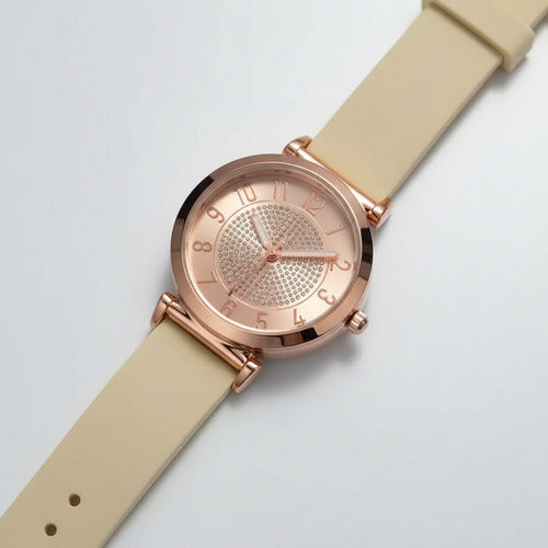Reloj Pulsera Para Mujer Beige