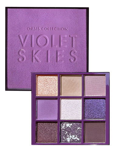 Farmasi Ojos Paleta Sombras Violet Skies Color Lila Lila