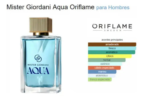 Mister Giordani Aqua Hombre Oriflame Giordani Gold Edp 75ml