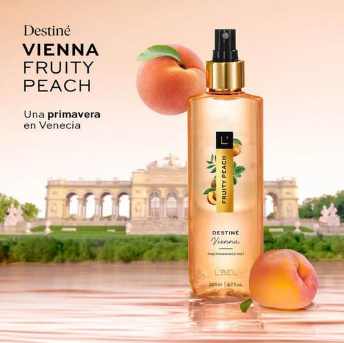 Colonia Destiné Vienna Fruity Peach L'bel 200 Ml